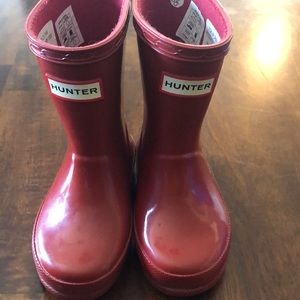 Hunter red toddler boots size 22 or 6
